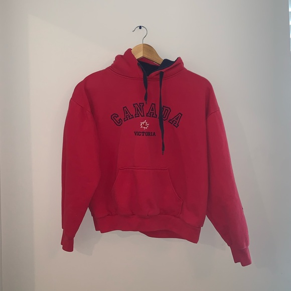 Souvenirs Northern Youth Red Canada Hoodie size XL - Picture 2 of 7